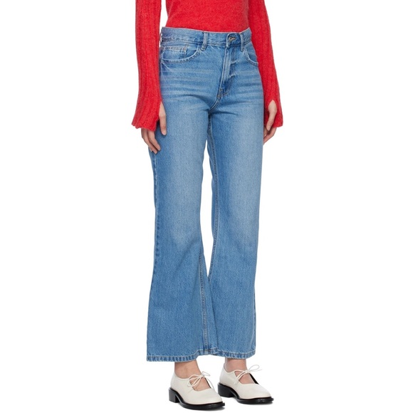 NWT GIMAGUAS Blue Flared Jeans Size 34/XS - Picture 8 of 9